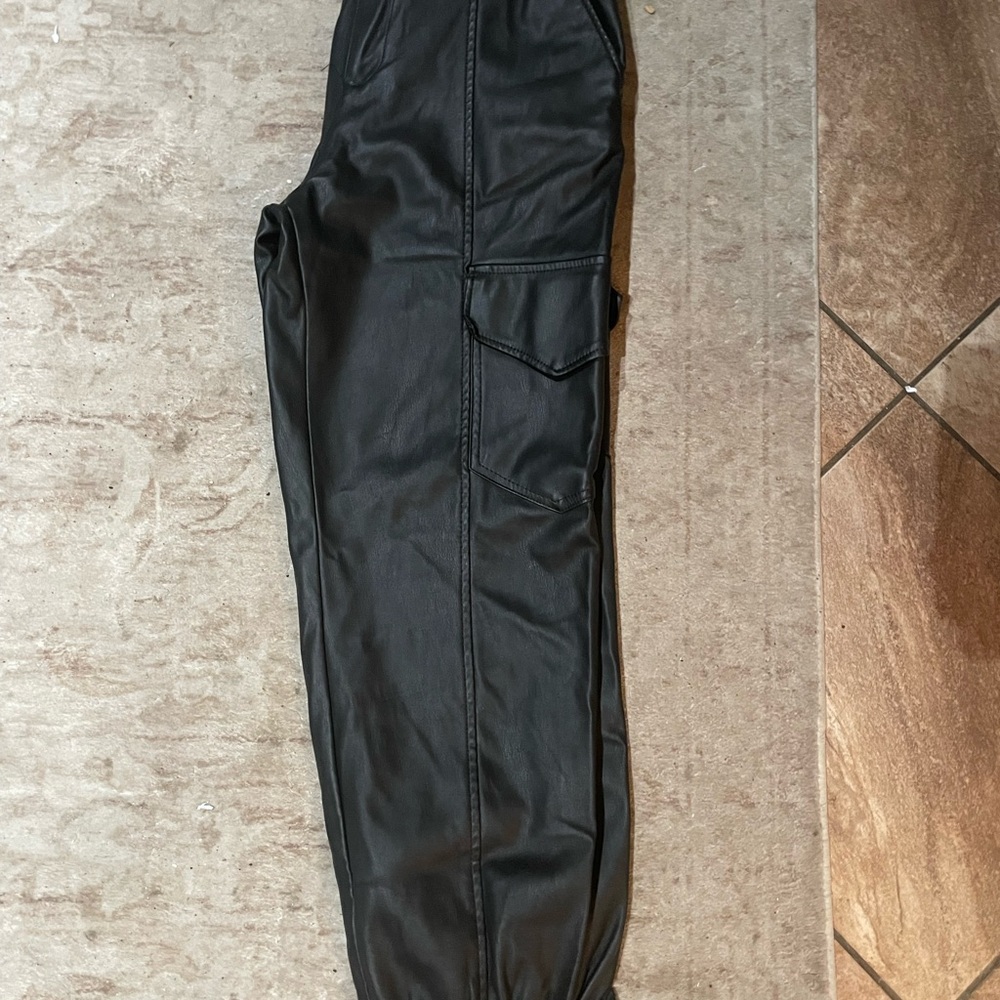 Zara women faux leather pants 2 pairs for $35